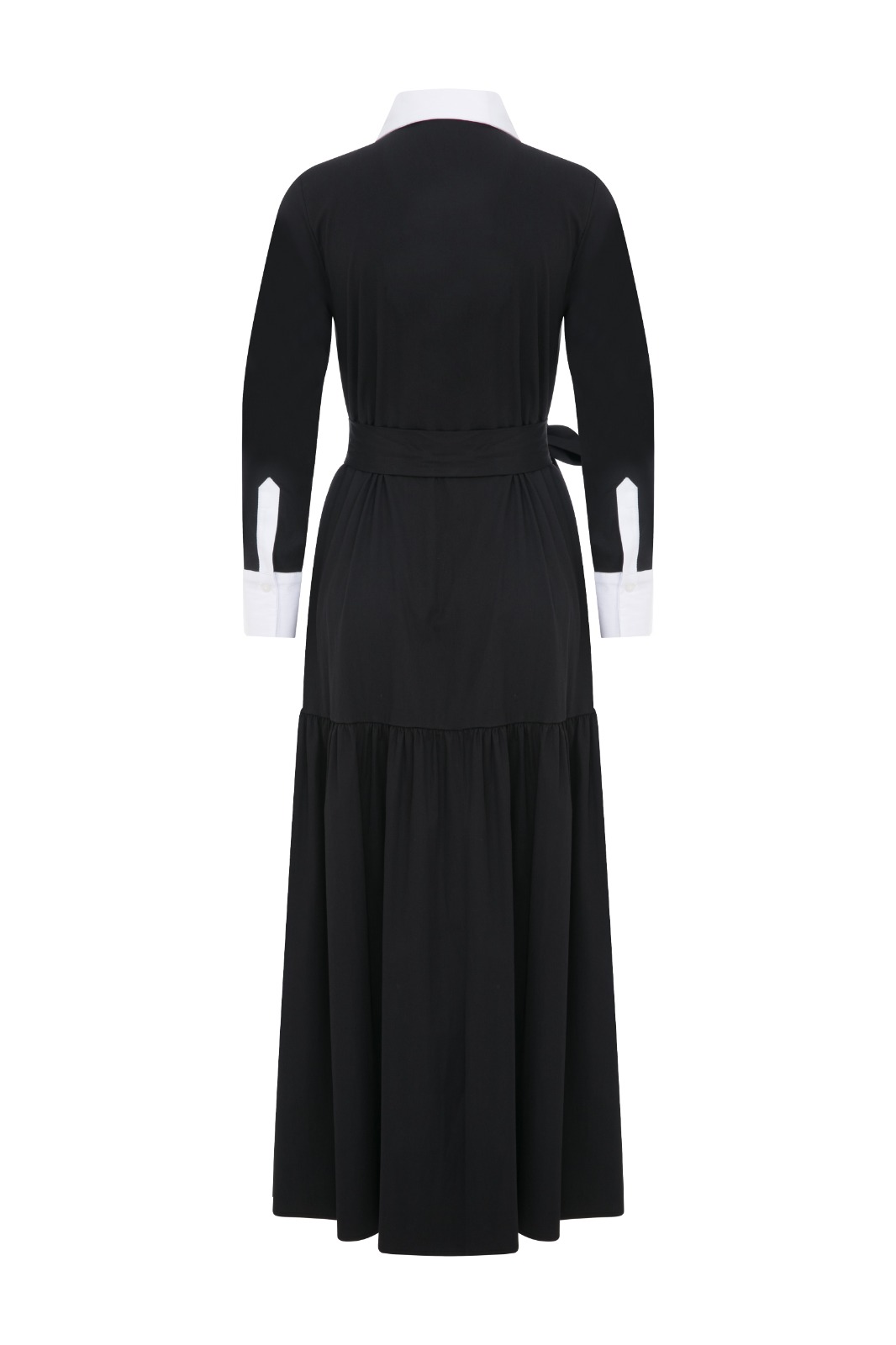 MAGGI Poplin Oversized Black Dress